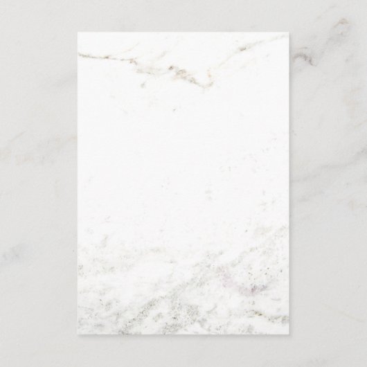 大理石フェイクと銅幾何学的ゲスト詳細 エンクロージャーカード (裏面)