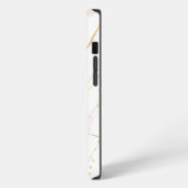 大理石フェイクのGeodeモノグラムと名前 iPhoneケース (左側面)