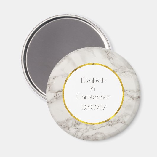 大理石フェイクアラバスタトゥーペタンモダン結婚ズ マグネット (正面/裏面)