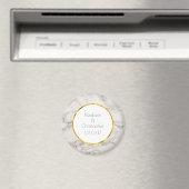 大理石フェイクアラバスタトゥーペタンモダン結婚ズ マグネット (インサイチュ (食洗機))