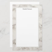 大理石フェイクアラバスタトゥーペタンモダン 便箋 (正面/裏面)