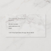 大理石フェイクアラバスタトゥーペタンモダン 名刺 (裏面)