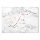 大理石フェイクバラ金ゴールドロマンチック書道10 テーブルナンバー (裏面)