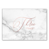 大理石フェイクバラ金ゴールドロマンチック書道3 3 テーブルナンバー (裏面)