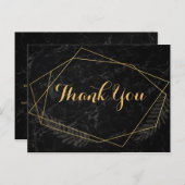大理石フェイク幾何学的ありがとう ポストカード (正面/裏面)