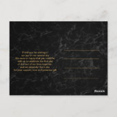 大理石フェイク幾何学的ありがとう ポストカード (裏面)