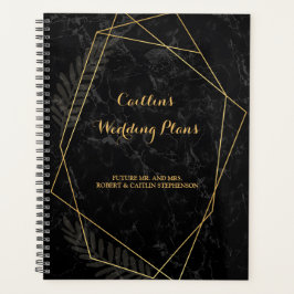 大理石フェイク幾何学的ウェディングプランナー プランナー手帳