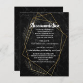 大理石フェイク幾何宿泊施設 案内ポストカード (正面/裏面)