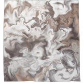 大理石フェイク抽象芸術 シャワーカーテン (正面)