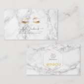 大理石フェイク金ゴールド眼点滅 名刺 (正面/裏面)