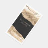 大理石フェイク金ゴールド黒アゲイト水彩 (コーナー)