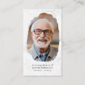 大理石フォトクロス記念祈りの言葉カード コーリングカード (正面)