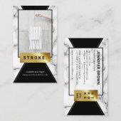 大理石フォトブースフレーム 名刺 (正面/裏面)