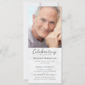 大理石フォト葬儀デジタル招待状 招待状 (正面)