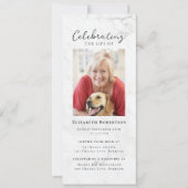 大理石フォト葬儀デジタル招待状 招待状 (正面)