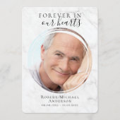 大理石フォト葬儀プログラム プログラム (正面)