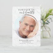 大理石フォト葬儀プログラム プログラム (スタンド正面)