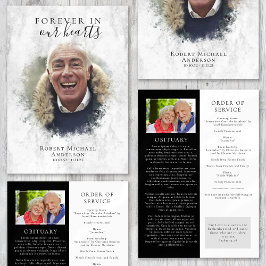 大理石フォト葬儀プログラム プログラム