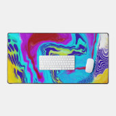 大理石フルード絵画アートフロースタイル デスクマット (キーボード&マウス)