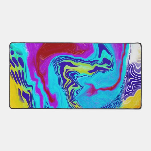 大理石フルード絵画アートフロースタイル デスクマット (正面)