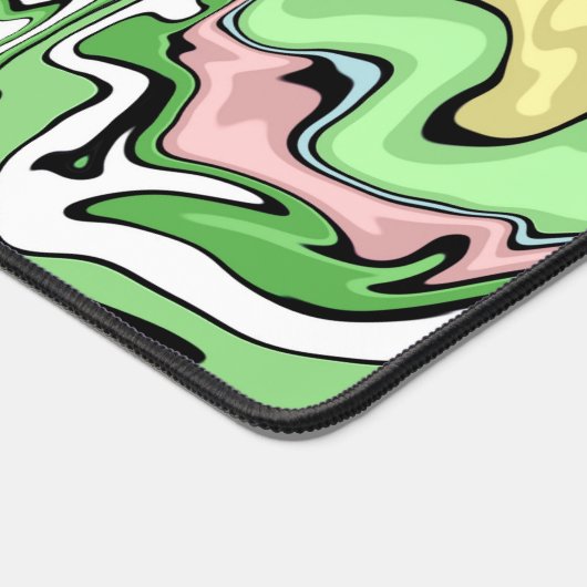 大理石フルード絵画アートフロースタイル デスクマット (コーナー)