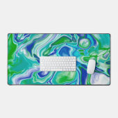 大理石フルード絵画アートフロースタイル デスクマット (キーボード&マウス)