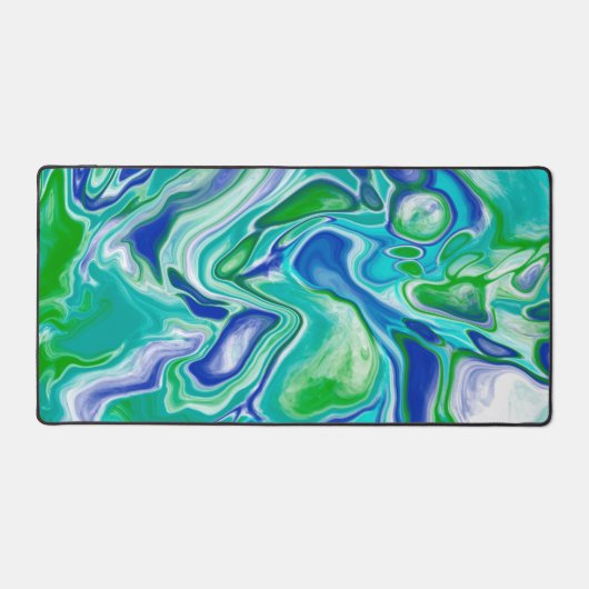 大理石フルード絵画アートフロースタイル デスクマット (正面)