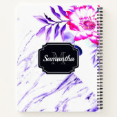 大理石フローラ ノートブック (裏面)