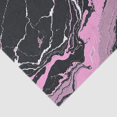 大理石ブラックとピンク 薄葉紙 (詳細)