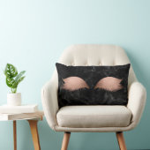 大理石ブラックグレーバラ金ゴールドVipメイクアップラッシュ ランバークッション (椅子)