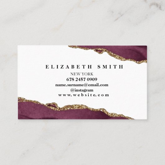 大理石ブルゴーニュ 名刺 (裏面)