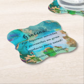 大理石ブルーパープル編集お礼 ペーパーコースター (アングル)