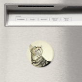 大理石ベンガル猫 マグネット (インサイチュ (食洗機))