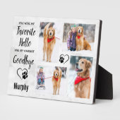 大理石ペットメモリアル写真コラージュ フォトプラーク (側面)