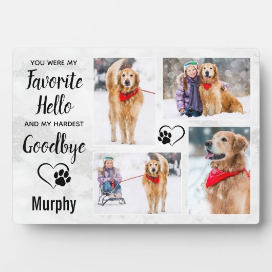 大理石ペットメモリアル記念フォトコラージュ フォトプラーク (正面)