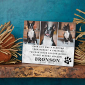 大理石ペットロスメモリアル名言＆写真コラージュ フォトプラーク (側面)