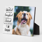 大理石ペットロス記念キープサケペット記念 フォトプラーク (側面)