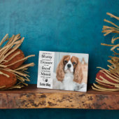 大理石ペットロス記念ペットメモリアル写真 フォトプラーク (側面)