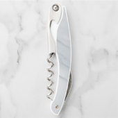 大理石ホワイトコルク抜きボトルオープナー ソムリエナイフ (正面)