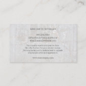 大理石ホワイトストーンロック 名刺 (裏面)