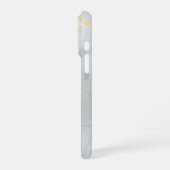 大理石ホワイト おしゃれ グリッター iPhoneケース (左側面)