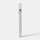 大理石ホワイト おしゃれ グリッター iPhoneケース (左側面)