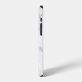 大理石ホワイト iPhoneケース (左側面)