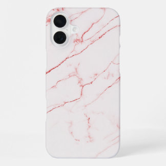 大理石ホワイト iPhone 16 PLUSケース