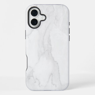 大理石ホワイト iPhone 16 PLUSケース