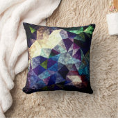 大理石ポリゴンパターン。メリークリスマス!スロー クッション (ブランケット)