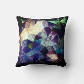 大理石ポリゴンパターン。メリークリスマス!スロー クッション (裏面)