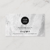 大理石ミニマリスト 名刺 (裏面)