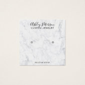 大理石ミニマルエレガントリストスタッドイヤリング表示 (正面)