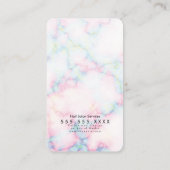 大理石メイクサロンQRコードフォト 名刺 (裏面)